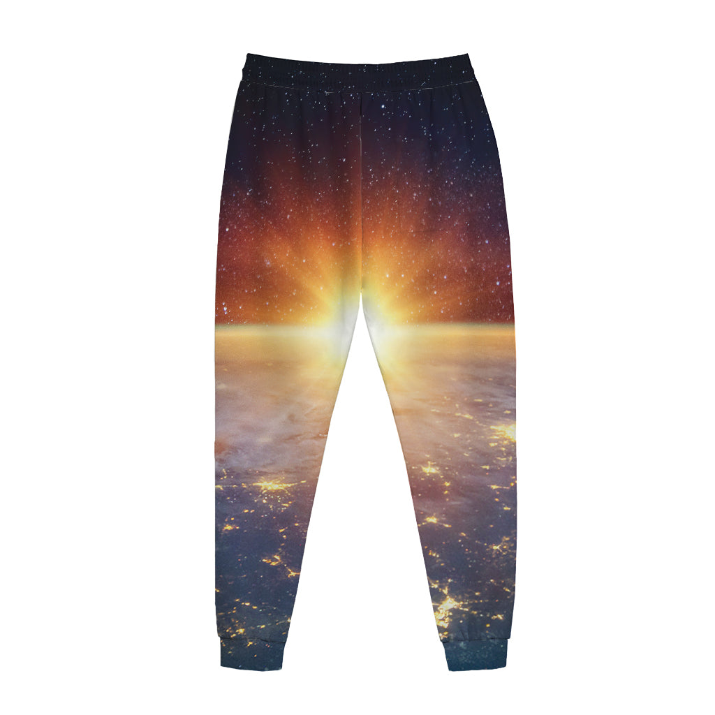 Sunrise Earth Print Jogger Pants