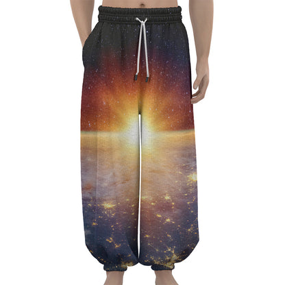 Sunrise Earth Print Lantern Pants