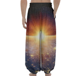 Sunrise Earth Print Lantern Pants