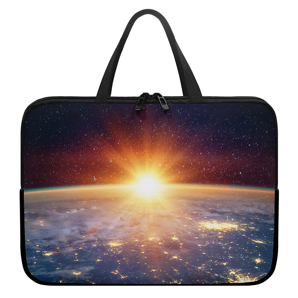 Sunrise Earth Print Laptop Sleeve With Handle