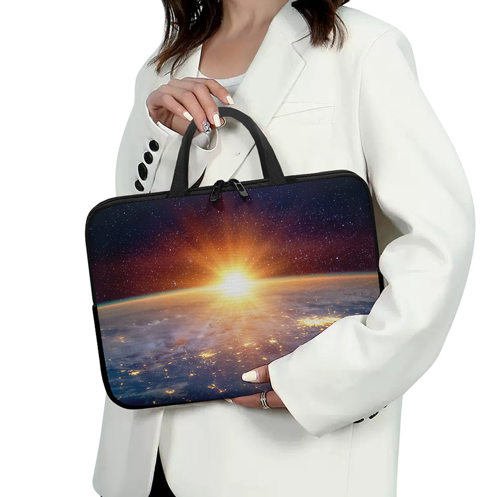 Sunrise Earth Print Laptop Sleeve With Handle