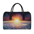 Sunrise Earth Print Leather Duffel Bag