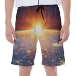 Sunrise Earth Print Men's Beach Shorts