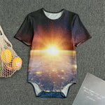 Sunrise Earth Print Men's Bodysuit