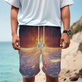 Sunrise Earth Print Men's Cargo Shorts