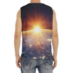 Sunrise Earth Print Men's Fitness Tank Top