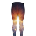 Sunrise Earth Print Men's Leggings