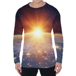 Sunrise Earth Print Men's Long Sleeve T-Shirt