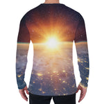 Sunrise Earth Print Men's Long Sleeve T-Shirt