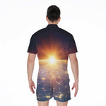 Sunrise Earth Print Men's Rompers