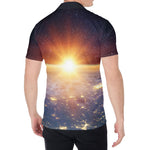 Sunrise Earth Print Men's Shirt