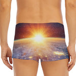 Sunrise Earth Print Men's Short Boxer Briefs