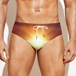 Sunrise Earth Print Men's Swim Briefs