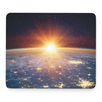 Sunrise Earth Print Mouse Pad