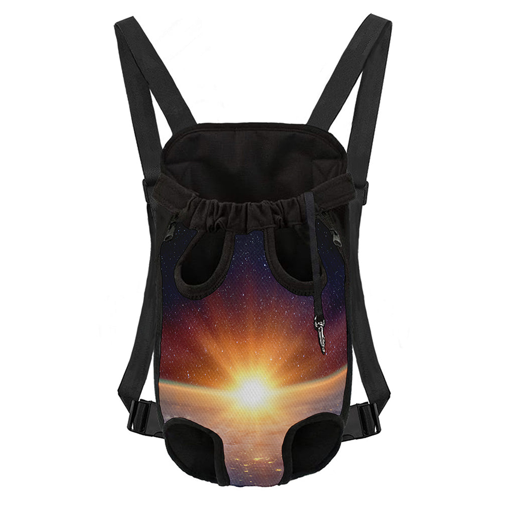 Sunrise Earth Print Pet Carrier Backpack