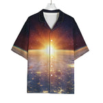 Sunrise Earth Print Rayon Hawaiian Shirt