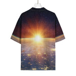Sunrise Earth Print Rayon Hawaiian Shirt