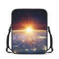 Sunrise Earth Print Rectangular Crossbody Bag