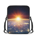 Sunrise Earth Print Rectangular Crossbody Bag