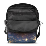 Sunrise Earth Print Rectangular Crossbody Bag