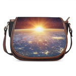 Sunrise Earth Print Saddle Bag