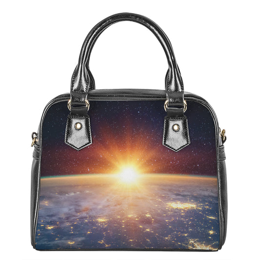Sunrise Earth Print Shoulder Handbag