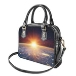 Sunrise Earth Print Shoulder Handbag
