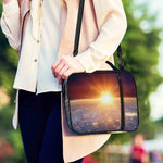 Sunrise Earth Print Shoulder Strap Bible Bag