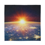 Sunrise Earth Print Silk Bandana