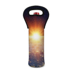 Sunrise Earth Print Single Neoprene Wine Tote