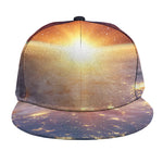 Sunrise Earth Print Snapback Cap