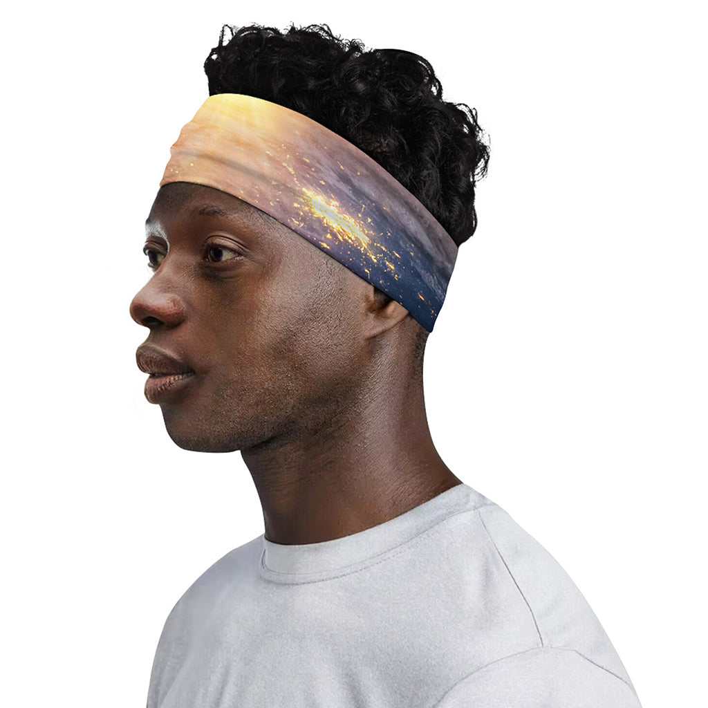Sunrise Earth Print Sports Headband