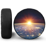 Sunrise Earth Print Tire Cover
