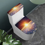 Sunrise Earth Print Toilet Lid And Tank Cover Set