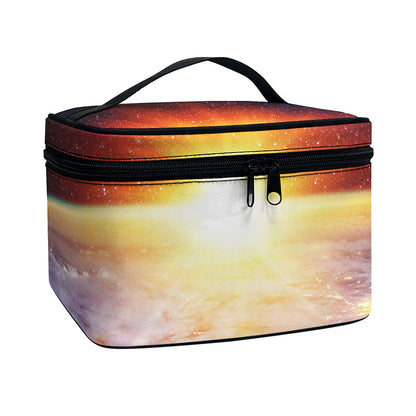 Sunrise Earth Print Travel Makeup Bag