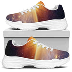 Sunrise Earth Print White Chunky Shoes