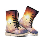 Sunrise Earth Print Winter Boots