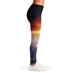 Sunrise Earth Print Women's Leggings