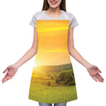 Sunrise Field Print Adjustable Apron