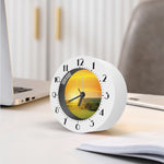 Sunrise Field Print Alarm Clock
