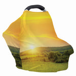 Sunrise Field Print Baby Seat Cover