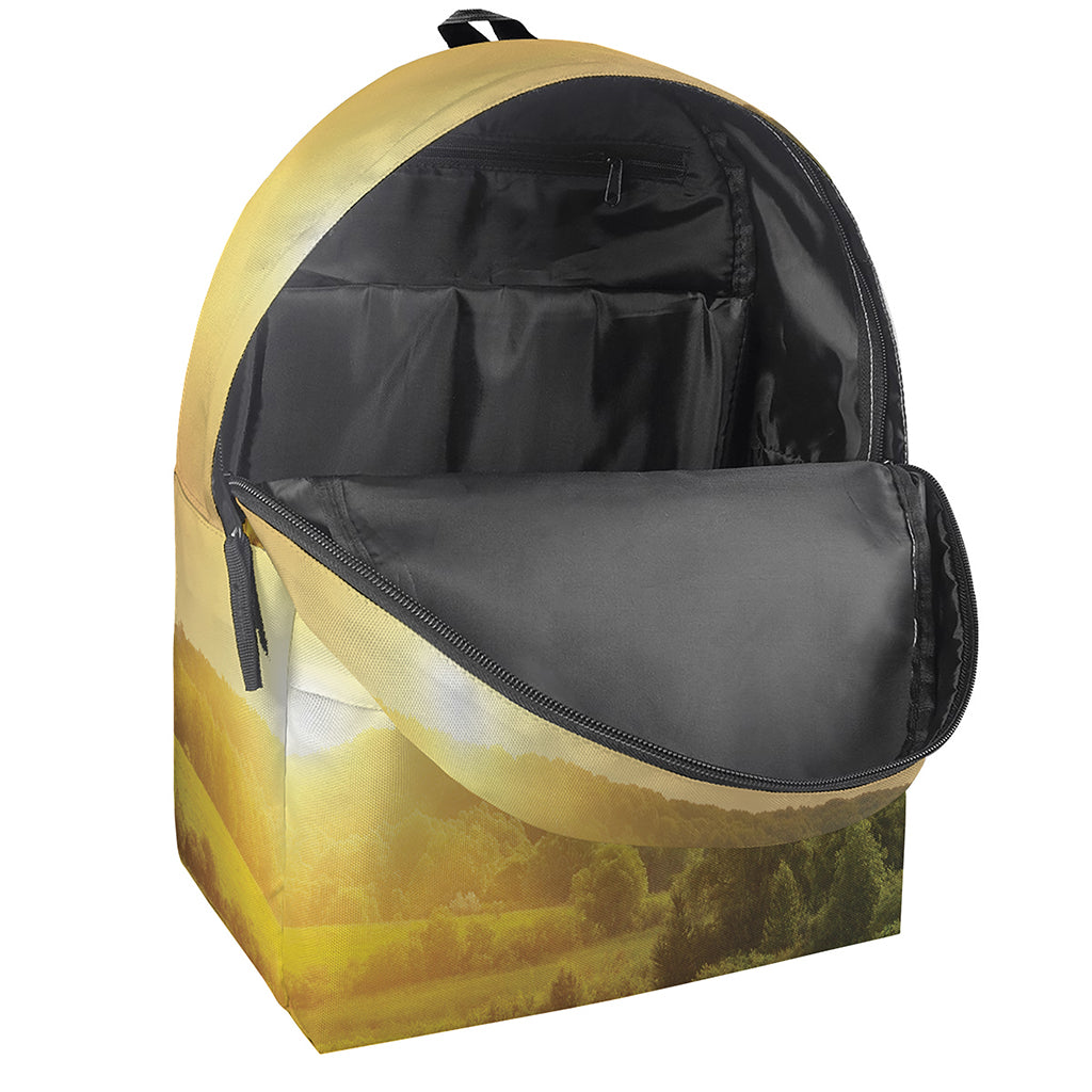 Sunrise Field Print Backpack