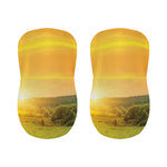 Sunrise Field Print Bar Stool Covers