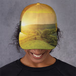 Sunrise Field Print Baseball Cap