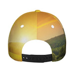 Sunrise Field Print Baseball Cap