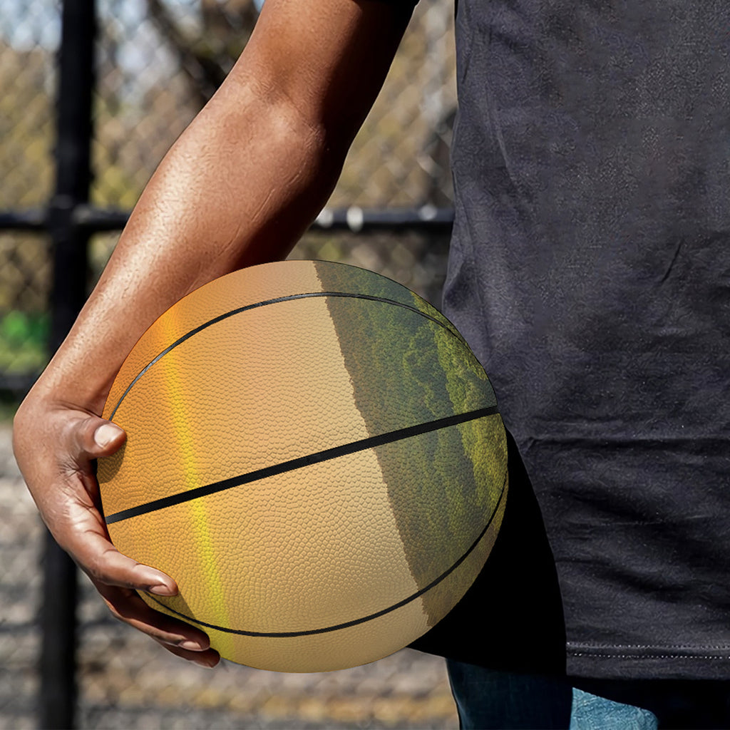 Sunrise Field Print Basketball