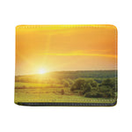 Sunrise Field Print Bifold Wallet