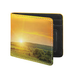 Sunrise Field Print Bifold Wallet