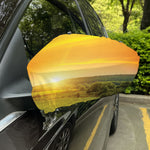 Sunrise Field Print Car Side Mirror Covers