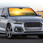 Sunrise Field Print Car Windshield Sun Shade